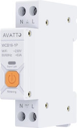 Smart afbryder med Wi‑Fi Avatto WCB16-1P med energimåling