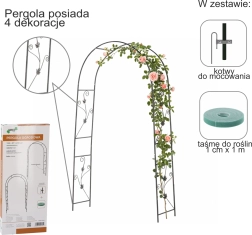 Havepergola med ankre 114 × 37 × 230 cm