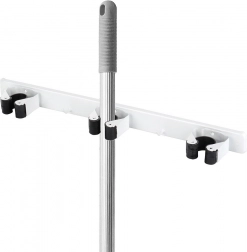 Vægmonteret holder til moppe, kost og værktøj – tredobbelt PROGARDEN