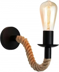 Væglampe Loft med jutereb