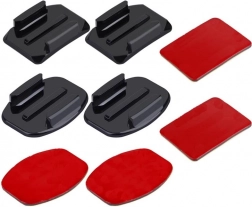 Sæt af selvklæbende Puluz-holdere til actionkameraer (kompatibel med INSTA360, DJI OSMO ACTION og GOPRO)