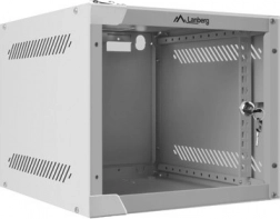 Vægmonteret 10" rackskab 4U, 280 × 310 mm, grå – LANBERG