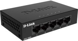 Uadministreret 5‑ports Gigabit‑switch fra D‑Link