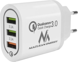 Oplader Qualcomm 3xUSB Maclean Energy