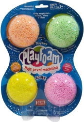 PlayFoam Boule glitr-sæt med 4 farver – ikke-smattende modellervoks