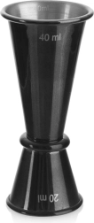 Barjigger i rustfrit stål BLACK 20/40 ml