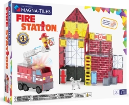 Magna-tiles magnetisk byggesæt – brandstation (50 dele)