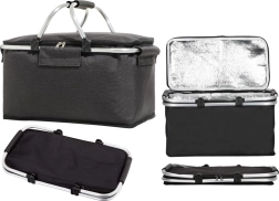 Termoisoleret sammenklappelig picnic kurv 30l