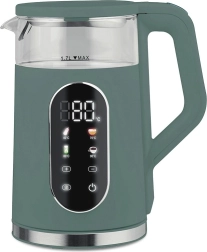 Elkedel med temperaturstyring 1,7 l 2200 W grøn