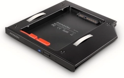 Ramme til SSD/HDD til bærbar AXAGON 9,5 mm LED aluminium