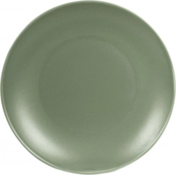 Keramisk desserttallerken grøn Alfa 21,5 cm