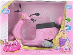 Plastisk scooter til dukker