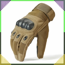 Taktiske overlevelseshandsker til motorcykel og cykel, touch-funktion, størrelse L, brune