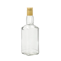 Daniels glasflaske 500 ml med skruelåg - 8 stk.