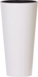 Blomsterpotte Tubus Slim hvid 25 cm