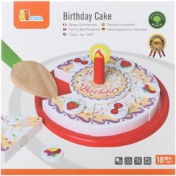 Træ fødselsdagskage til at skære VIGA