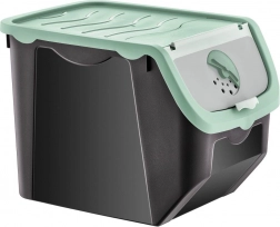 Opbevaringsboks til grøntsager og frugt med låg 12 l, mint