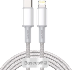 USB-C til Lightning kabel Baseus med høj densitet fletning, 20W, PD, 2m