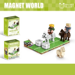 Byggesæt Magnet World Ridning