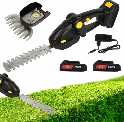 2-i-1 batteridrevet hæk- og græssaks