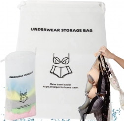 Rejsevenlig vandtæt organizer til undertøj til kuffert