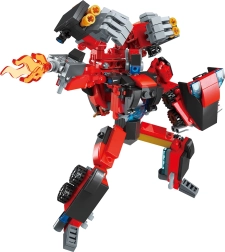 qman iron fist commander – transformerende robot og kampkøretøj, 333 dele