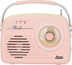 Retro radio LUIZA SP-11 med MP3 USB SD pink