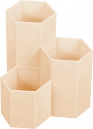 Rosa organizer til makeupbørster