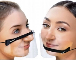 Minihjelm til næse og mund - sort