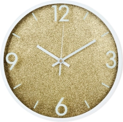 Vægur guld og hvid 29,5 cm