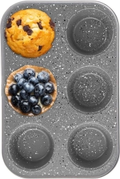 Granitmuffinform GRANDE, 6 stk.