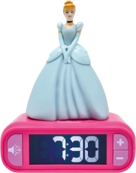 Vækkeur med 3D-natlampe Disney Prinsesser Askepot