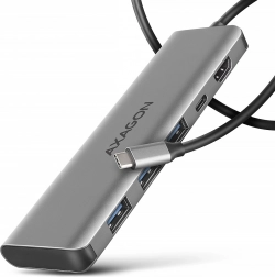 Multiport USB-C hub 5-i-1 5 Gbps med HDMI 4K/30 Hz, 3× USB-A, PD 100 W og 100 cm USB-C-kabel