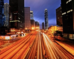 5D diamantmalingssæt – by om natten, 40 × 50 cm