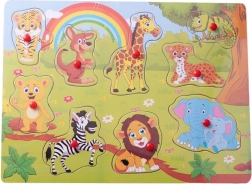 Puslespil for børn Vilde dyr