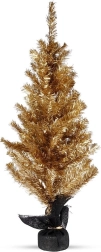 Guld bordjuletræ 90 cm