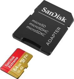 SanDisk Extreme microSDXC-hukommelseskort 64GB