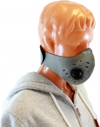 Ag303c sportsmaske mod smog grå