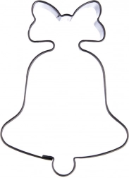 Kageudstikker til småkager klokke i rustfrit stål 6 cm