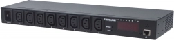 Styret rackmonteret PDU 19" 1U, 8x C13, 110–250 V / 16 A, IP-administration