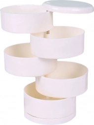 Fireetagers smykkeskrin – hvid