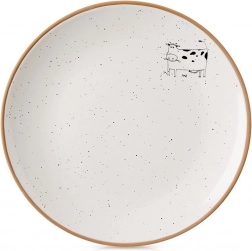 Keramisk desserttallerken beige 20 cm