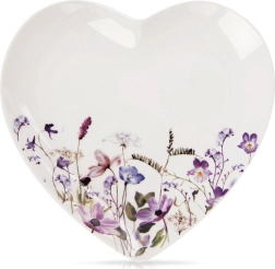 Porcelæn desserttallerken formet som hjerte LOUKA 17,5 × 17 cm