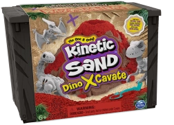 Kinetic Sand Dino X-Cavate udgravningssæt med dinoskelet og tilbehør