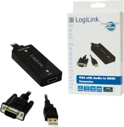 VGA til HDMI-konverter med lyd