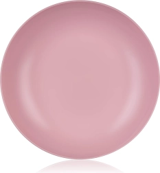 Dyb plasttallerken 22 cm lyserød Culinaria