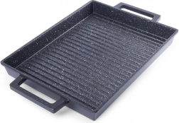 Grillplade med granitbelægning 43 × 26 cm