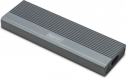 Aluminium USB-C 3.1 Gen 2 kabinet til M.2 NVMe og SATA SSD, værktøjsfri installation