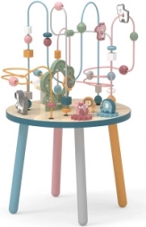 Træ-aktivitetsbord med perlelabyrint VIGA POLARB