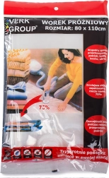 Vakuum opbevaringspose 80 × 110 cm – Stor